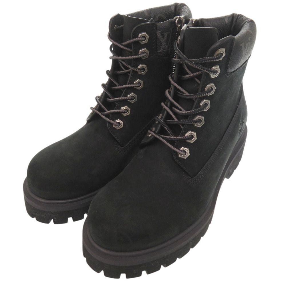 ルイ ヴィトン Timberland コラボ アンクルブーツ ティンバーランド FA0274 レザー ブラック LV 0703 LOUIS VUITTON
