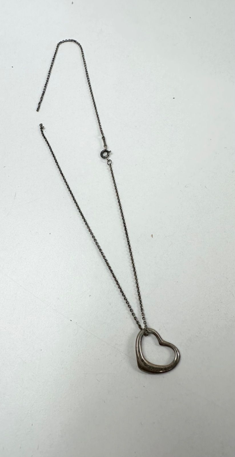 USED】Tiffany&Co. ティファニー オープンハート ネックレス