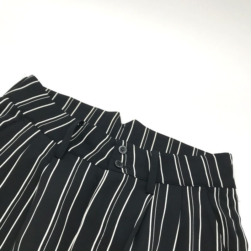 MUZE テーパードパンツ M17W-PTfa ストライプ ロングパンツ カジュアル 