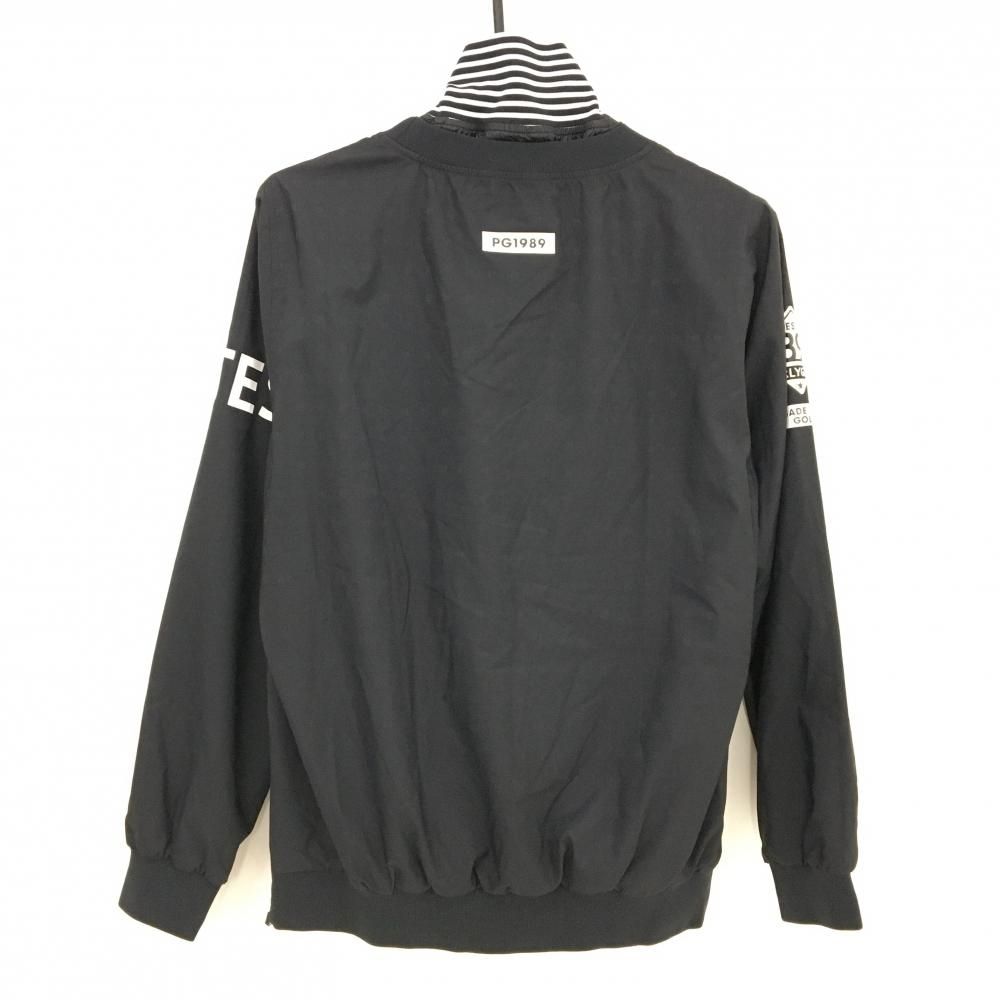 超 パーリーゲイツ ツインスニード 黒×白 数字柄 蓄熱 ブルゾン レディース 1 M ゴルフウェア サンプル品 PEARLY GATES