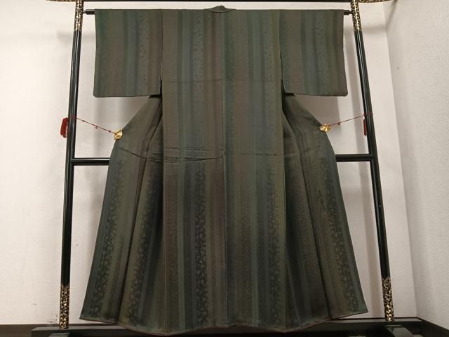 平和屋着物●染色家 岩浅公展 小紋 花間道 正絹 AABC8032ph