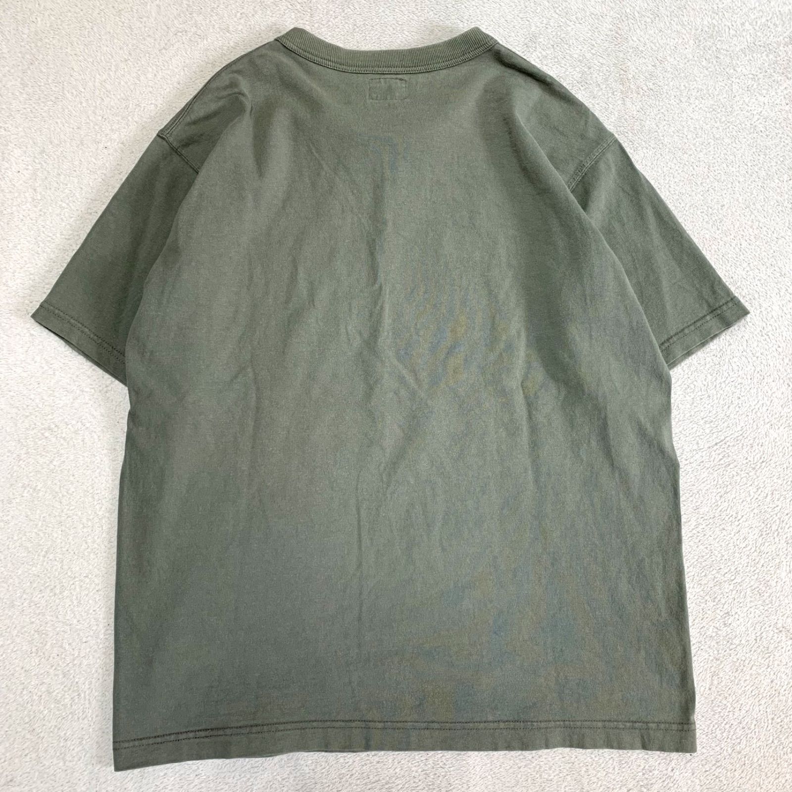 ザリアルマッコイズ オリーブグリーン Mサイズ The REAL McCOY'S ショートスリーブTシャツ 半袖カットソー