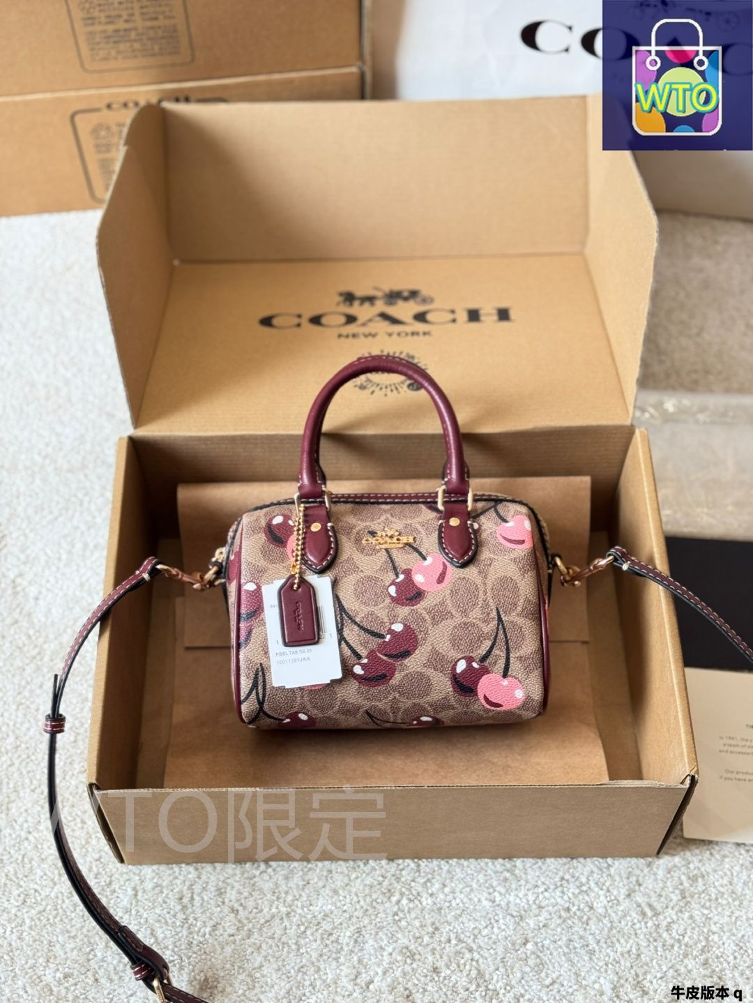 COACH フルーツ柄 野菜柄　2wayバッグ COACH フルーツ柄 野菜柄 2wayバッグ 公式】コーチアウトレット