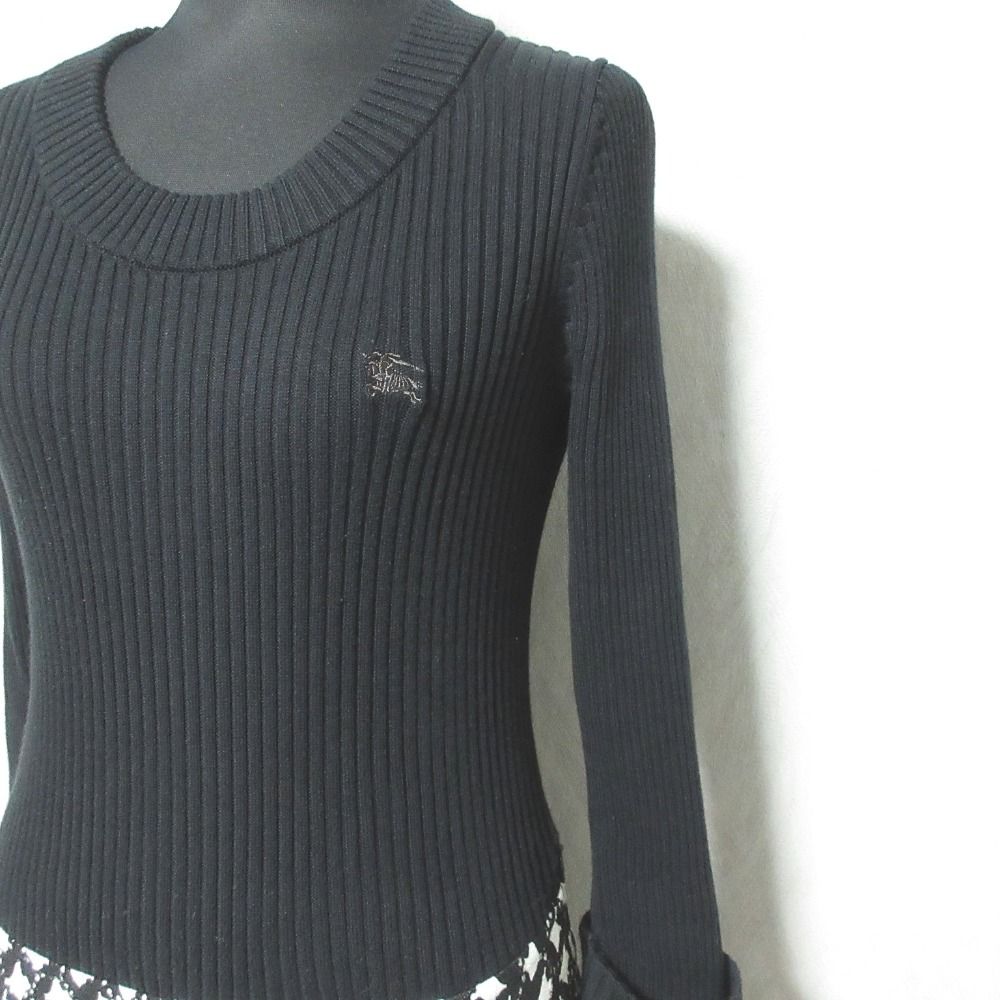 美品 BURBERRY BLUE LABEL バーバリーブルーレーベル リブニット