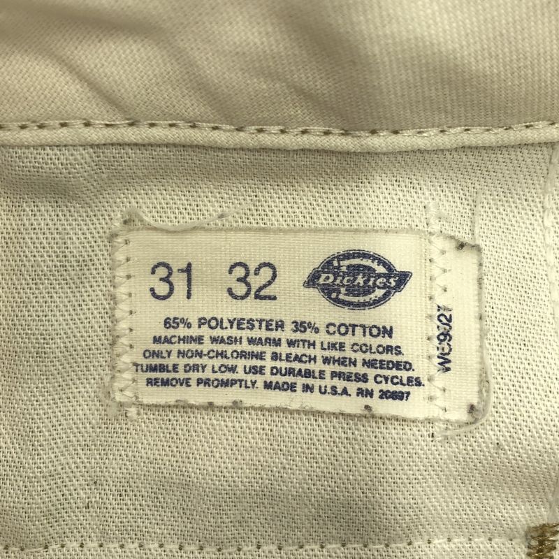 中古】Dickies 80s USA製 TALONジップ チノパン ベージュ 31×32 中古】Dickies 80s USA製 TALONジップ チノパン ベージュ 31×32