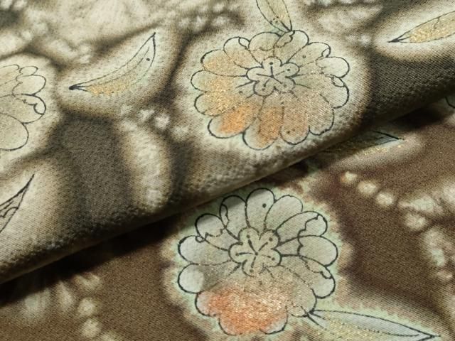 平和屋着物○訪問着 作家物 手描き 辻が花 暈し染め 金彩 正絹 逸品