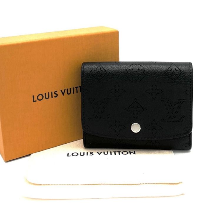 中古】極美品 LOUIS VUITTON ルイ ヴィトン マヒナ ポルトフォイユ・イリス レザー 二つ折り 財布 コンパクト ウォレット TN1129  dD0580M - メルカリ