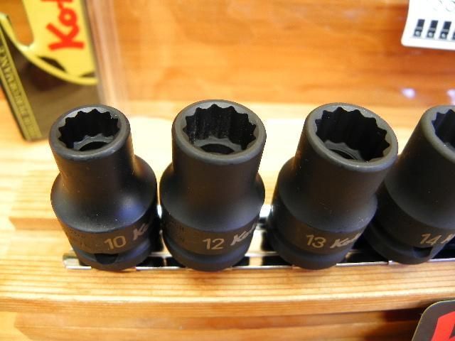 コーケン 1 2 12.7 sq 薄肉 インパクト ソケット セット 12角 Ko-ken RS14406M 10