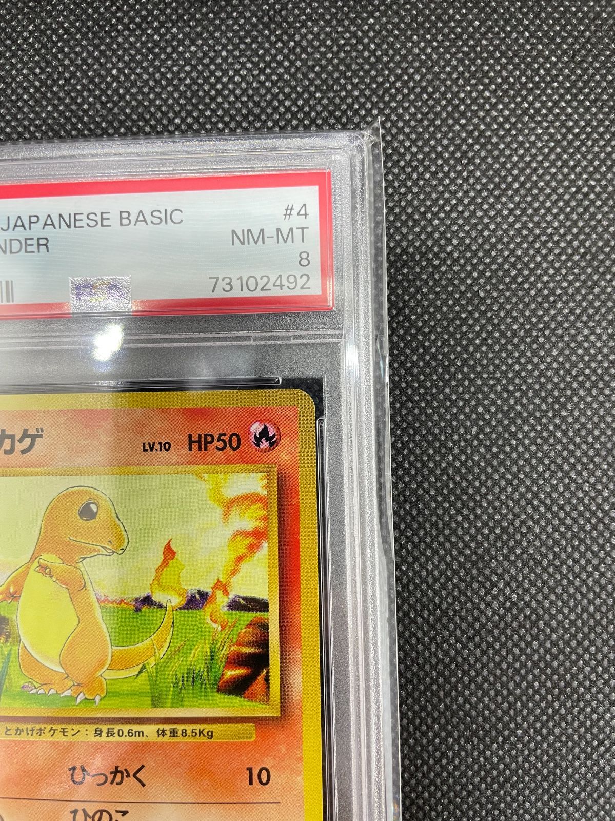 PSA鑑定品】旧裏 ヒトカゲ LV.10 PSA8 ポケモンカード 拡張パック第一