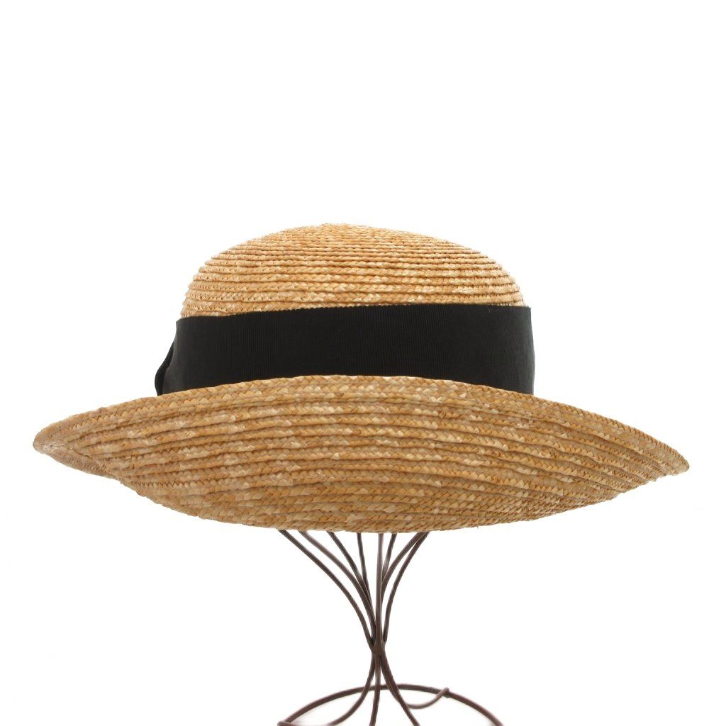 カシラ CA4LA ストローハット 麦わら帽子 リボン ベージュ /FF - メルカリ