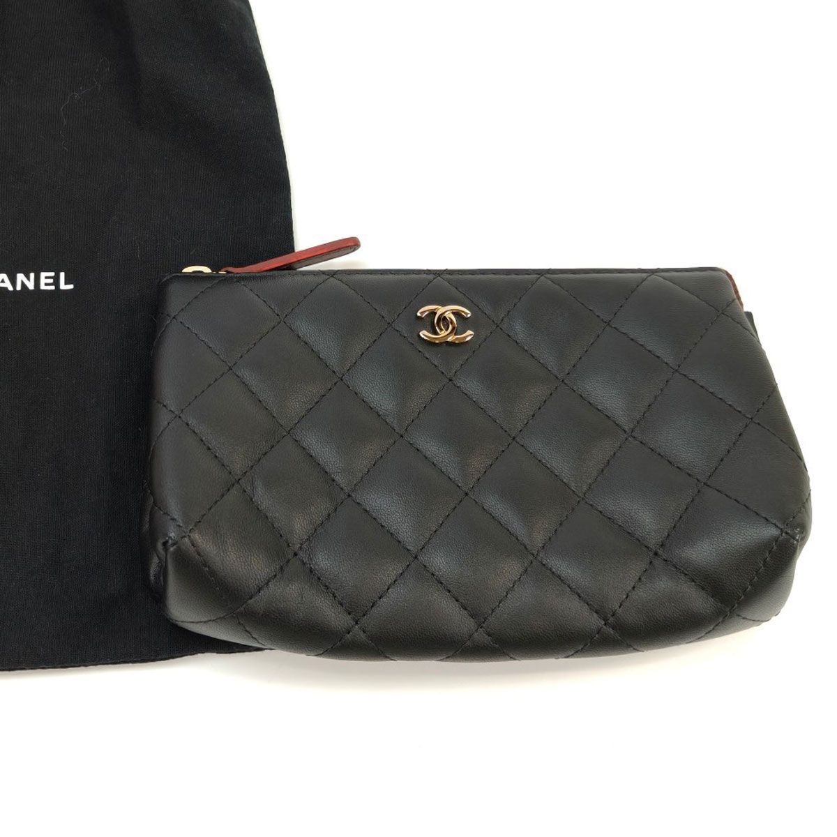 CHANEL シャネル マトラッセ ポーチ 化粧ポーチ ココマーク