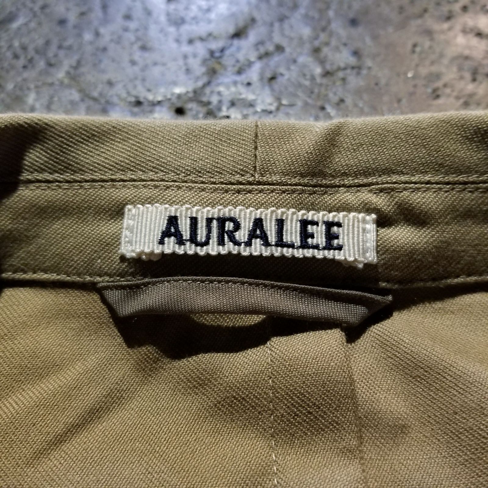 AURALEE 21aw SUPER FINE WOOL COTTON TWILL SHAWL COLLAR JACKET 5 