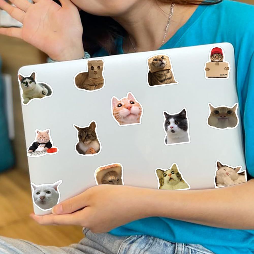 在庫処分】にゃんちゃんブランドステッカー スーツケース 猫