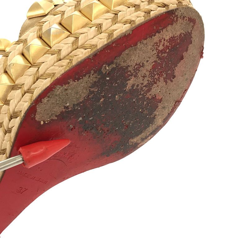 ☆美品☆クリスチャンルブタン☆カタクロウデニムウエッジソールサンダル☆ Christian Louboutin / クリスチャンルブタン | カタ クロウ