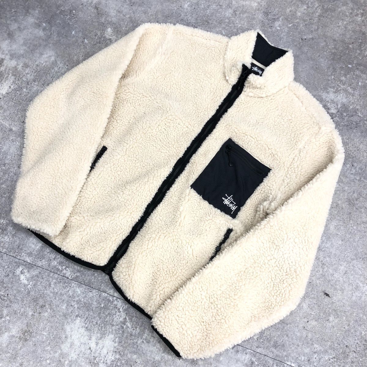 STUSSY ステューシー VENUS JACQUARD SHERPA JACKET ヴィーナス