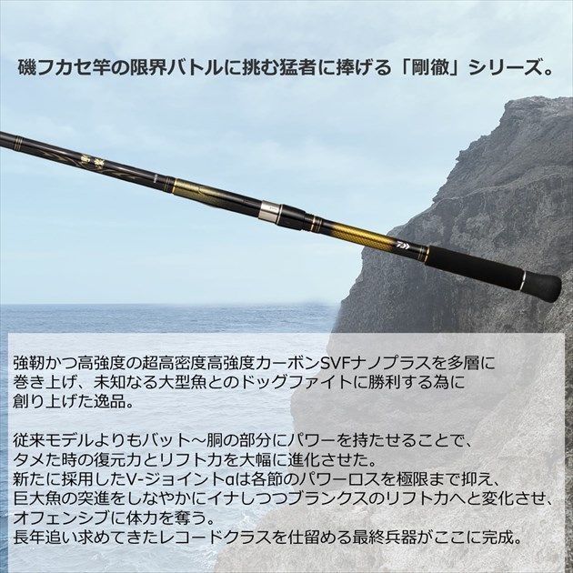 【メリカリ公平】ダイワ剛徹H-50 ダイワ 磯竿 剛徹 H-50・W - メルカリ