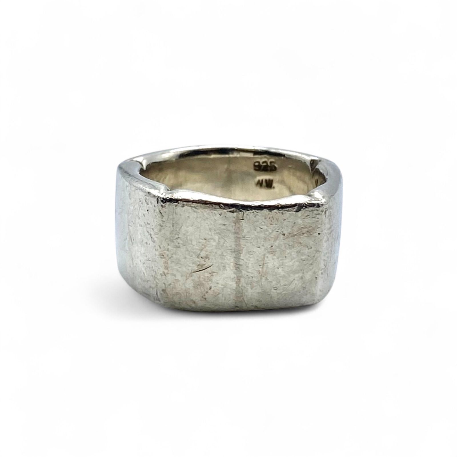 抜群の重厚感】シンプル Silver 925 刻印 80s Vintage Ring シルバー 