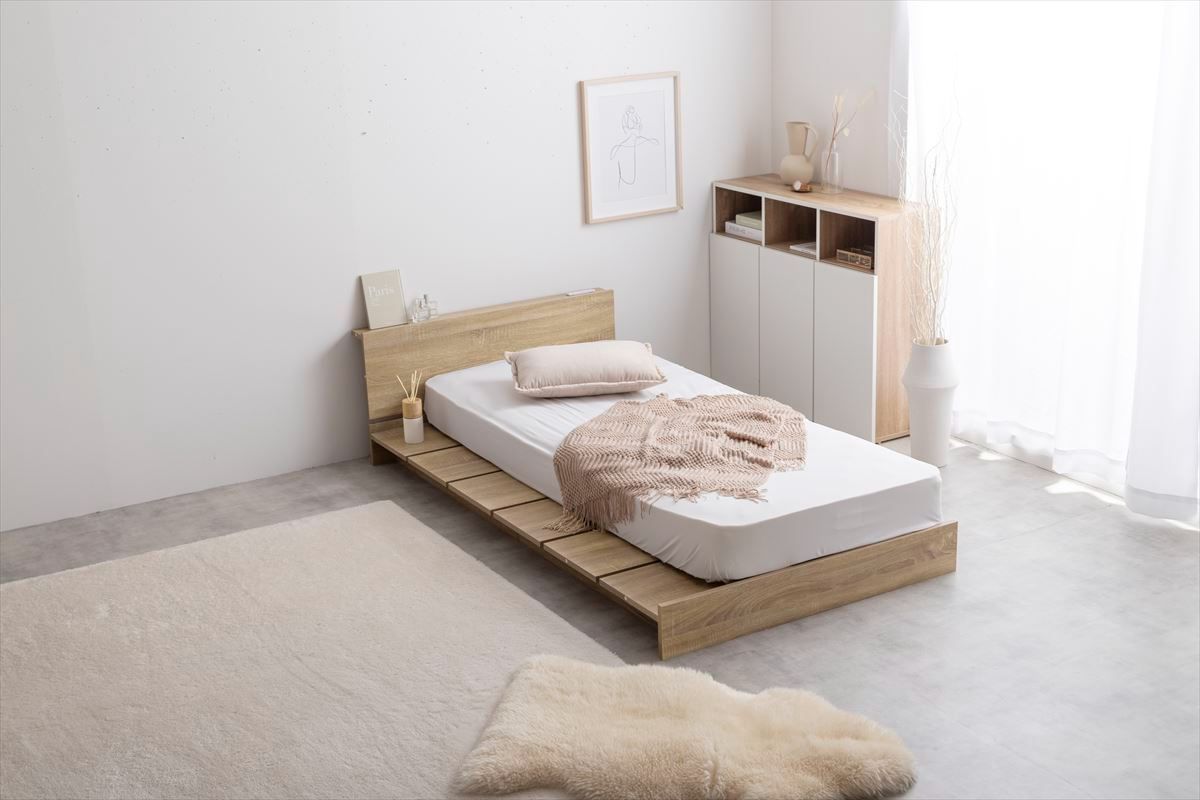 Yuseong幅100cm幅広すのこローベッド