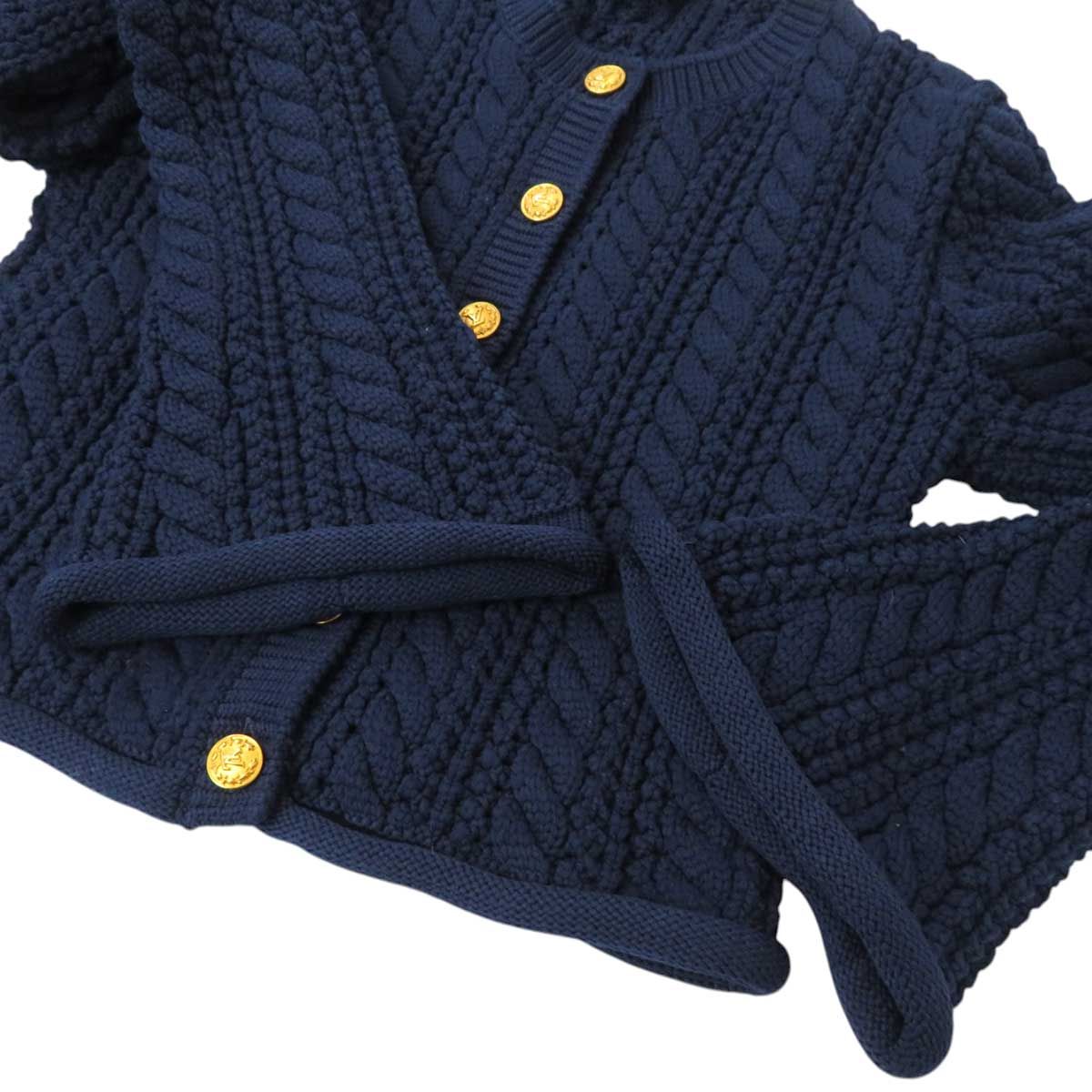  ルイヴィトン ケーブルニット カーディガン RW 221 A LJ 6 FMKC 88 レディース ネイビー LOUIS VUITTON アパレル 小物 その他 トップス