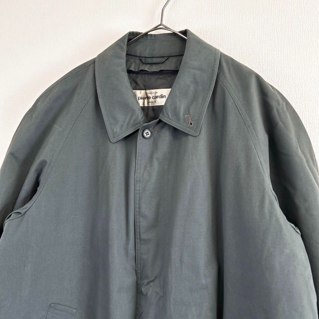 美品 pierre cardin ピエール カルダン トレンチコート グレー M
