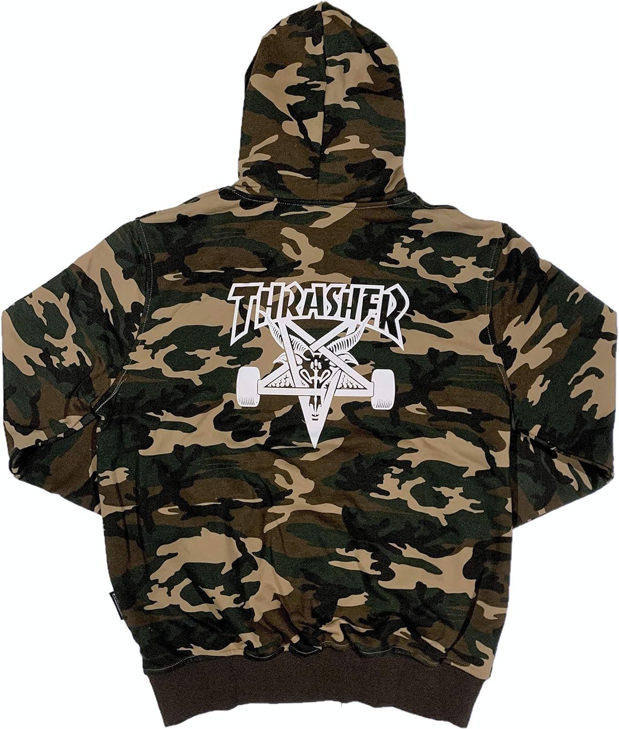 THRASHER スラッシャー 迷彩柄 プルオーバーパーカー - メルカリ