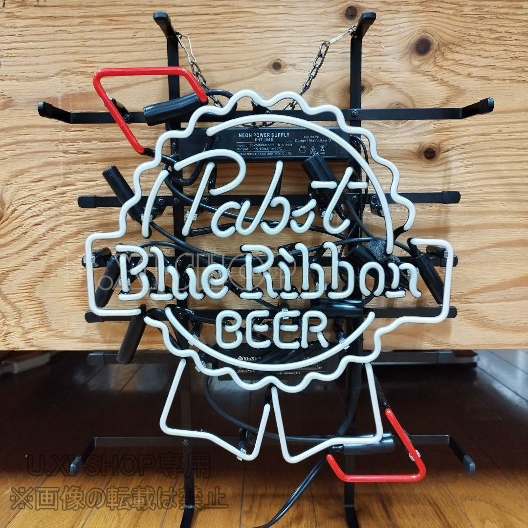 新品 パブストブルーリボンビール ネオン管 パブスト Pabst Blue Ribbon Beer ネオンサイン 室内装飾 プレゼント - メルカリ