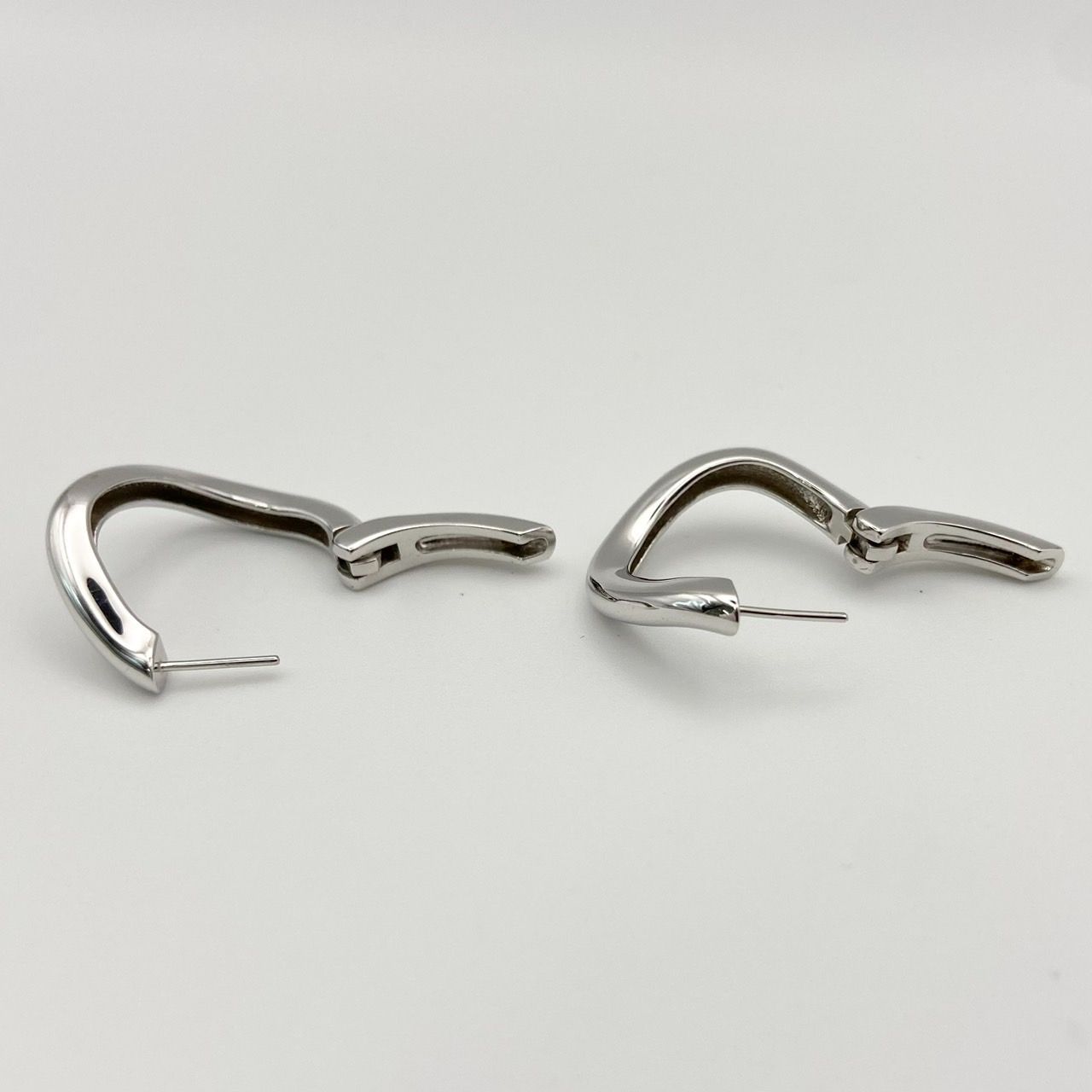 返品OK】美品 ete エテ ハグピアス SV925 K18 フープ サークル