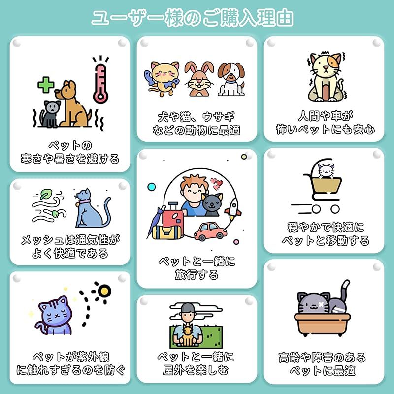 Angelpet ペットカート 分離型 猫 犬用 バギー いぬ用 4輪 前輪360