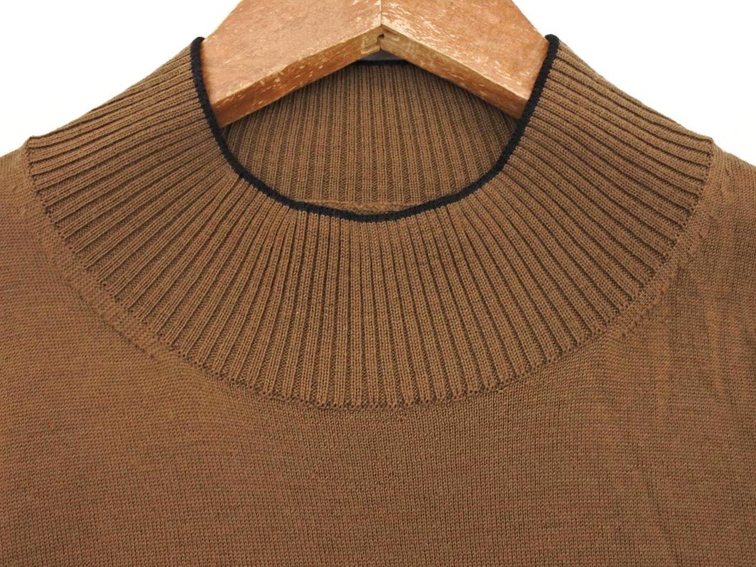 ダナパリ ニットカーディガン 長袖 モックネック ウール混 モヘヤ混 9 M 茶 ウール混モックネックニット | INSPIRE ONLINE SHOP