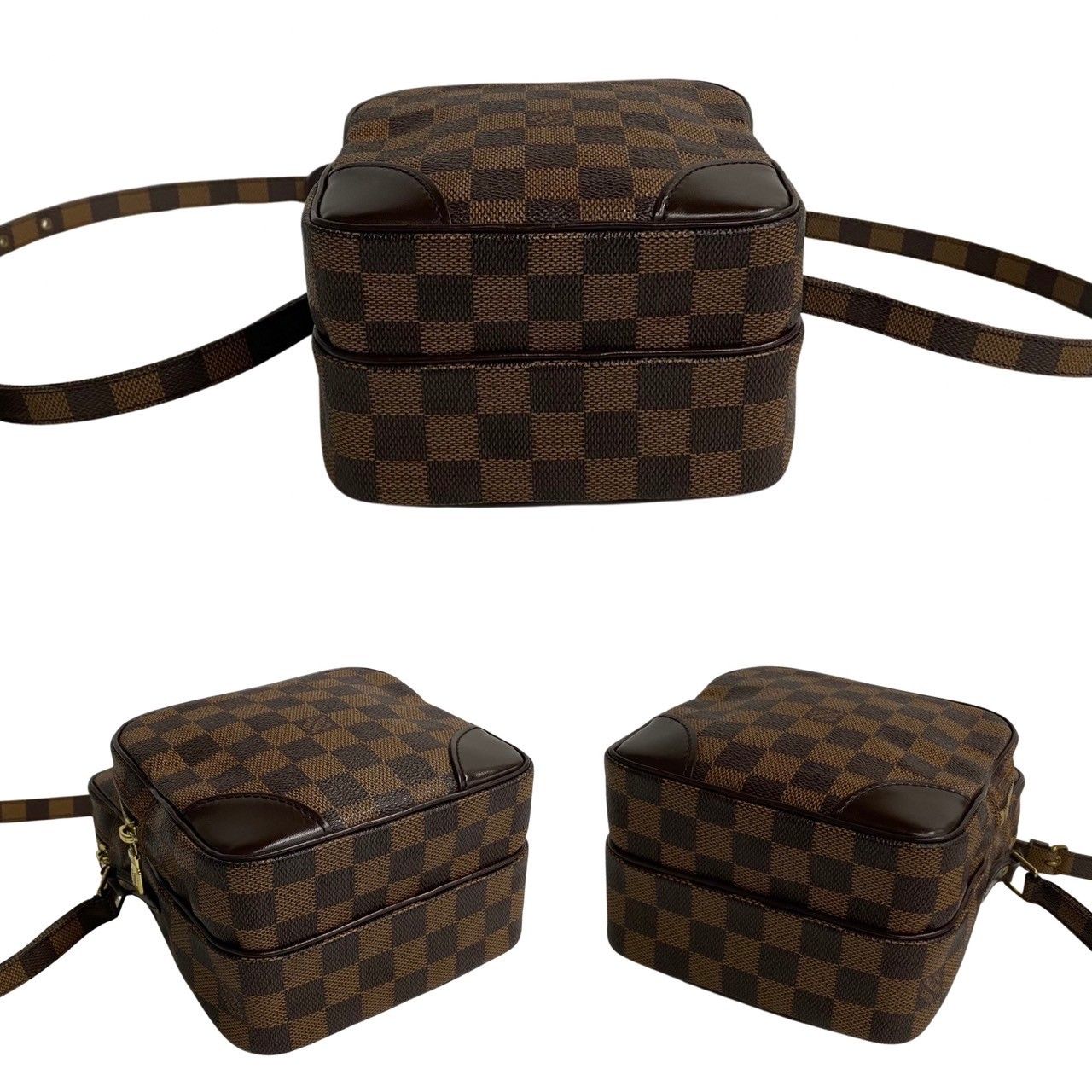 ほぼ未使用 SPオーダー品 LOUIS VUITTON ルイヴィトン アマゾン ダミエ レザー 本革 ミニ ショルダーバッグ ポシェット ブラウン  16244 - メルカリ