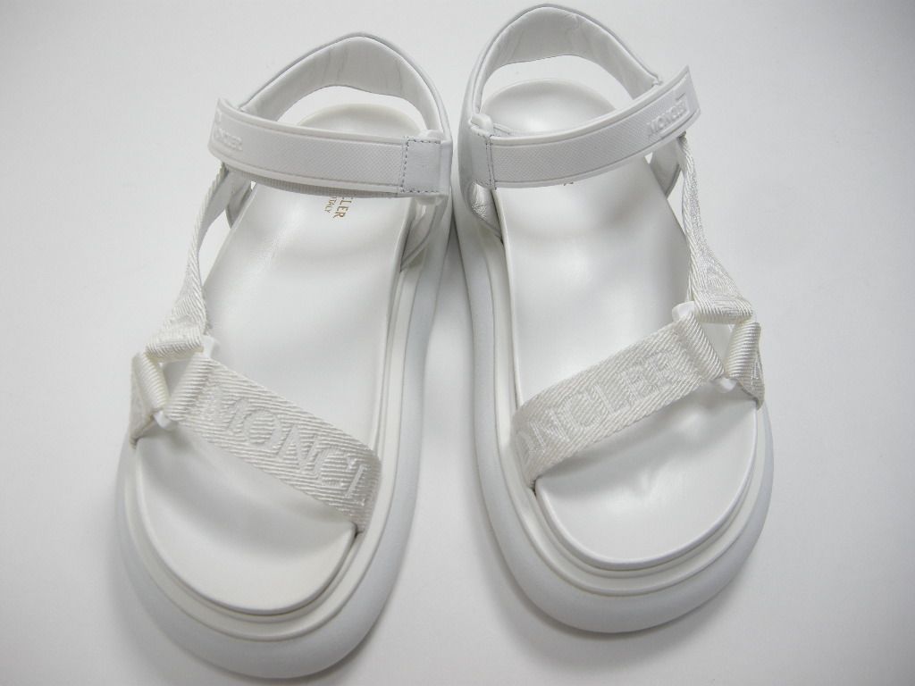 サイズ40□新品□モンクレール CATURA スポーツサンダル 白 レディース