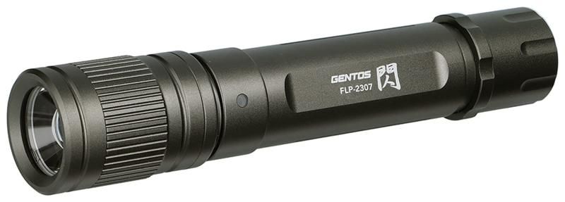 GENTOS ジェントス LED 懐中電灯 USB充電式 明るさ450ルーメン|実用点灯10時間|耐塵|防滴 充電池使用 閃シリーズ FLP-2307