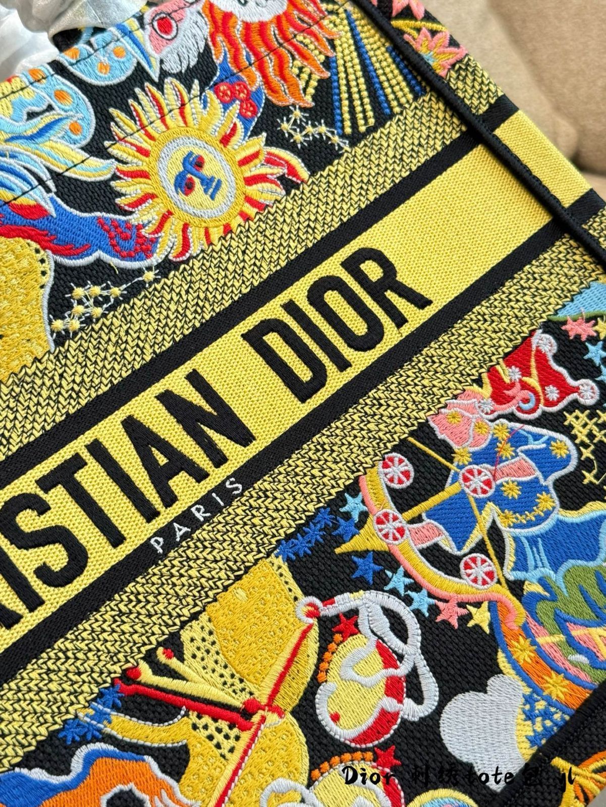 DIOR 限定モデル ブックトートバッグ D-Lace Butterfly Macrame