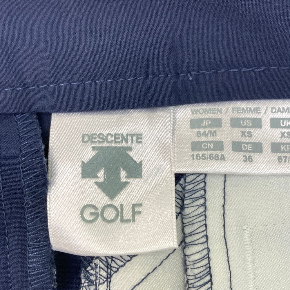 サイズ：M DESCENTE GOLF デサントゴルフ  ストレッチ プリーツスカート  ネイビー系 [240101473715] ゴルフウェア レディース ストスト サイズ：M DESCENTE GOLF デサントゴルフ ストレッチ プリーツ