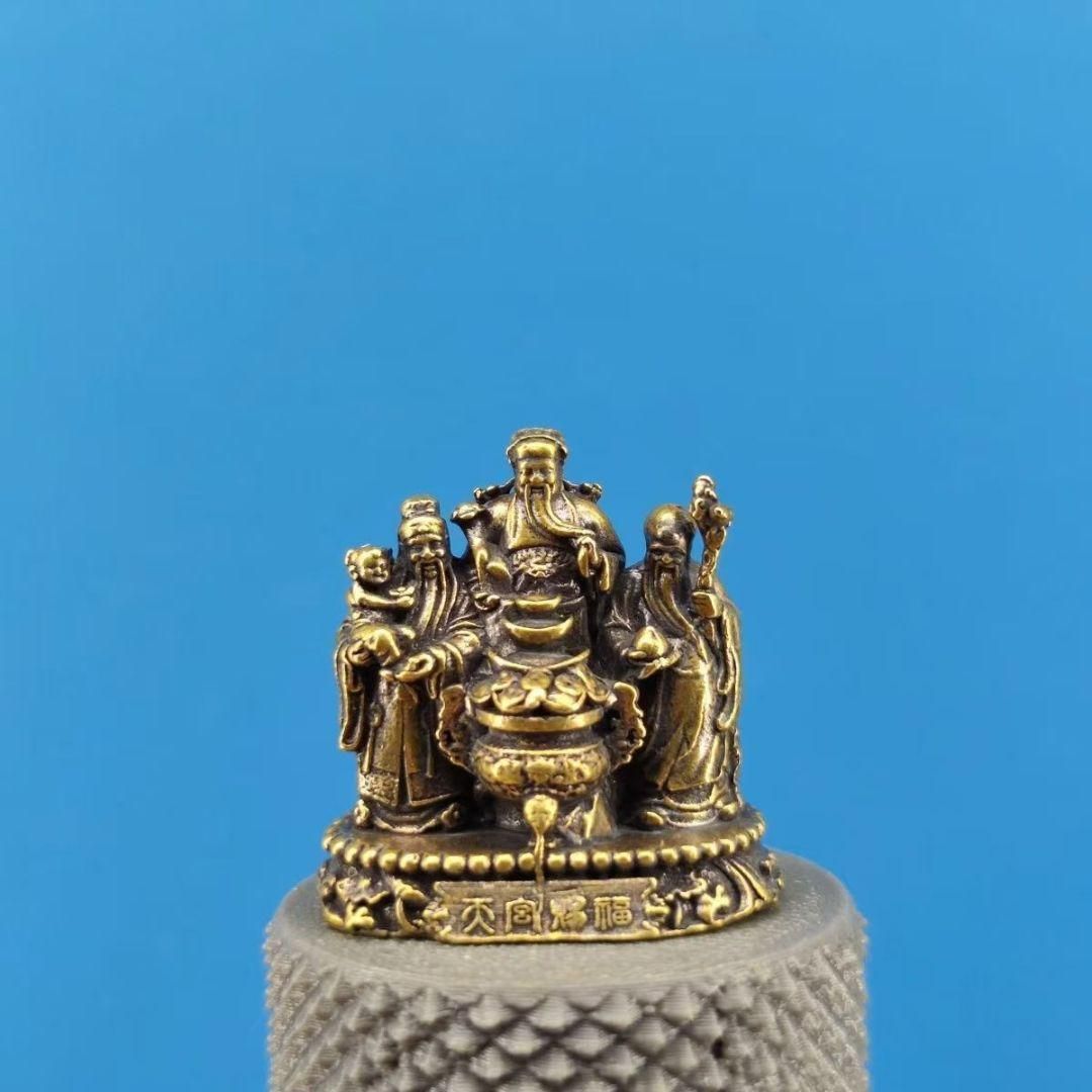 銅細工 仏像 彫刻 箱包 装飾品 工芸品 美術品 置物 銅細工 阿弥陀仏像 密教三宝仏 小仏像 装飾品 工芸品 美術品