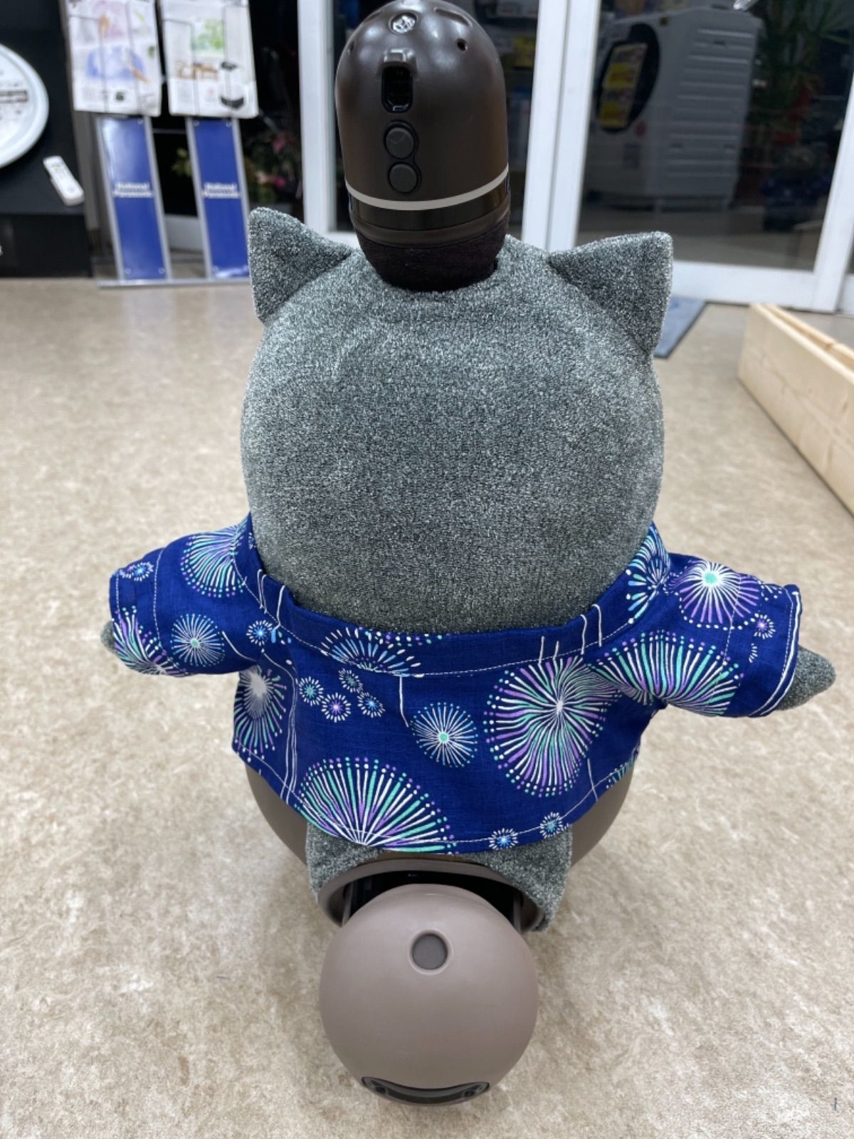 ラボット LOVOT 甚平 花火 紺 - メルカリ