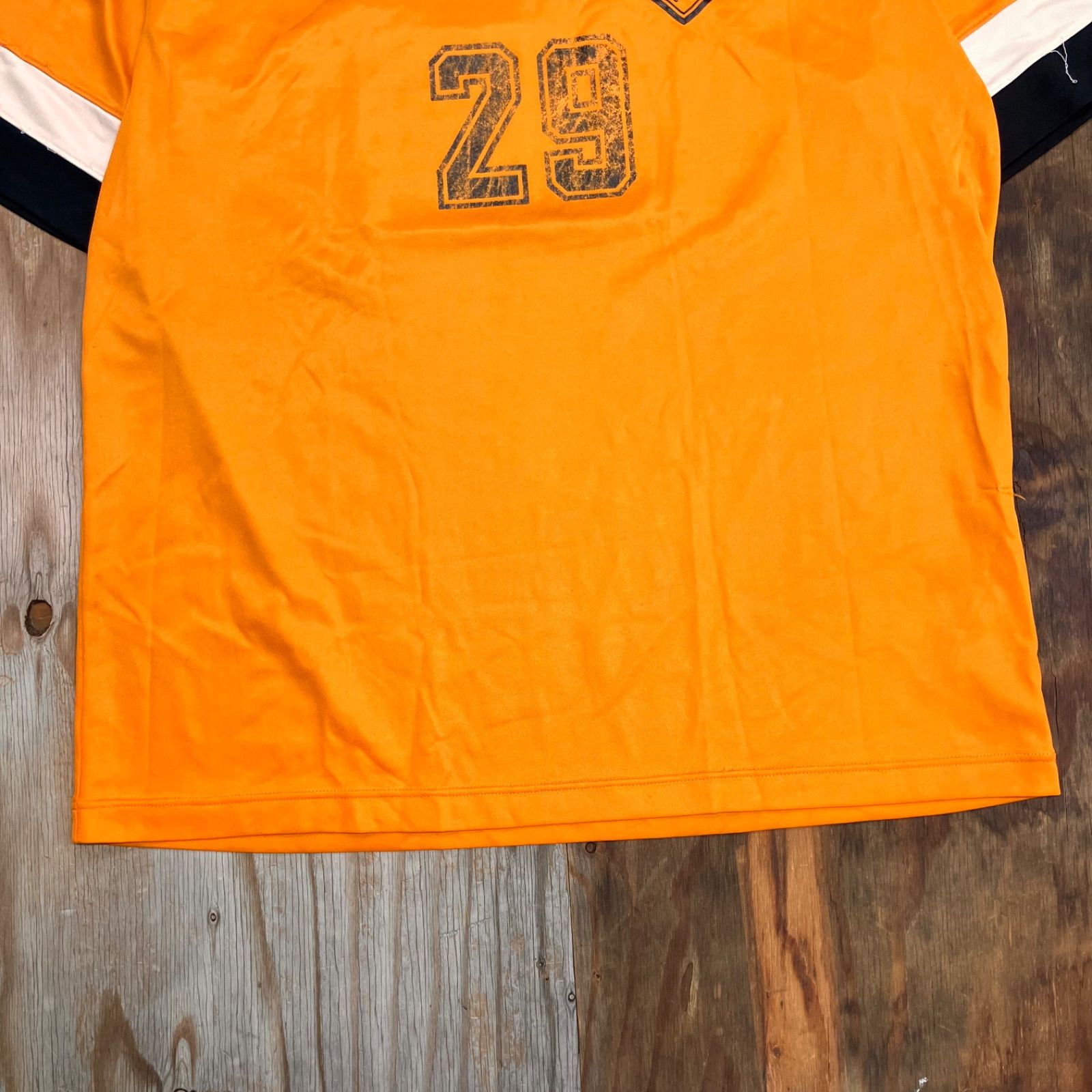 le coq sportif ルコックスポルティフ ゲームシャツ Vネック オレンジ