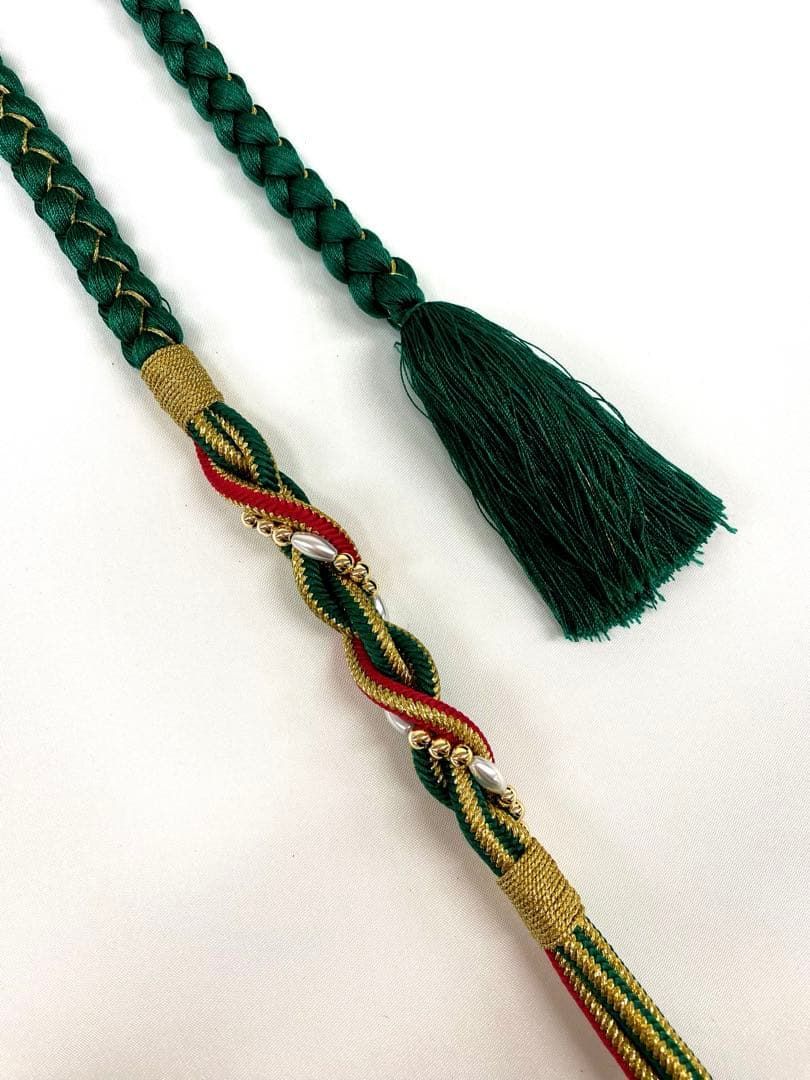 平和屋着物○和装小物 帯締め・帯揚げセット 高麗組 綾出し 松竹梅 菊