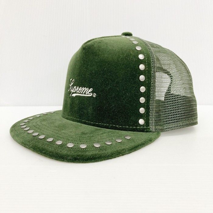 ☆SUPREME シュプリーム studded velvet mesh back 5panel