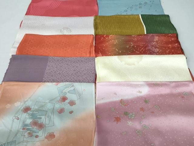 平和屋着物 和装小物 帯揚げ10枚 正絹 DAAV8148by