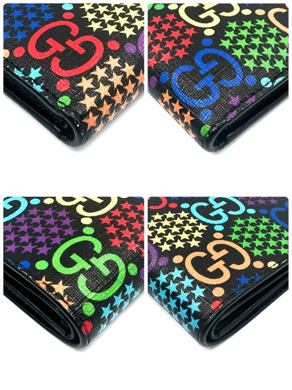GUCCI（グッチ） サイケデリック　二つ折り財布 楽天市場】GUCCI グッチ小銭入れ付き二つ折り財布小銭れ無し