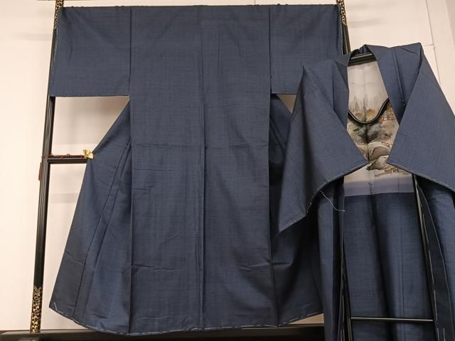 平和屋着物男性　本場大島紬　アンサンブル　100亀甲　総詰め　正絹　逸品　未使用　AAAP1011ph