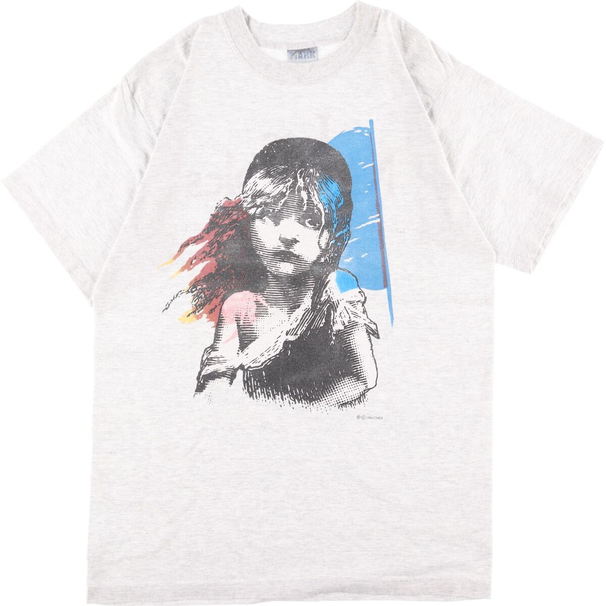 古着 MARK LES MISERABLES レミゼラブル 両面プリント プリントTシャツ 