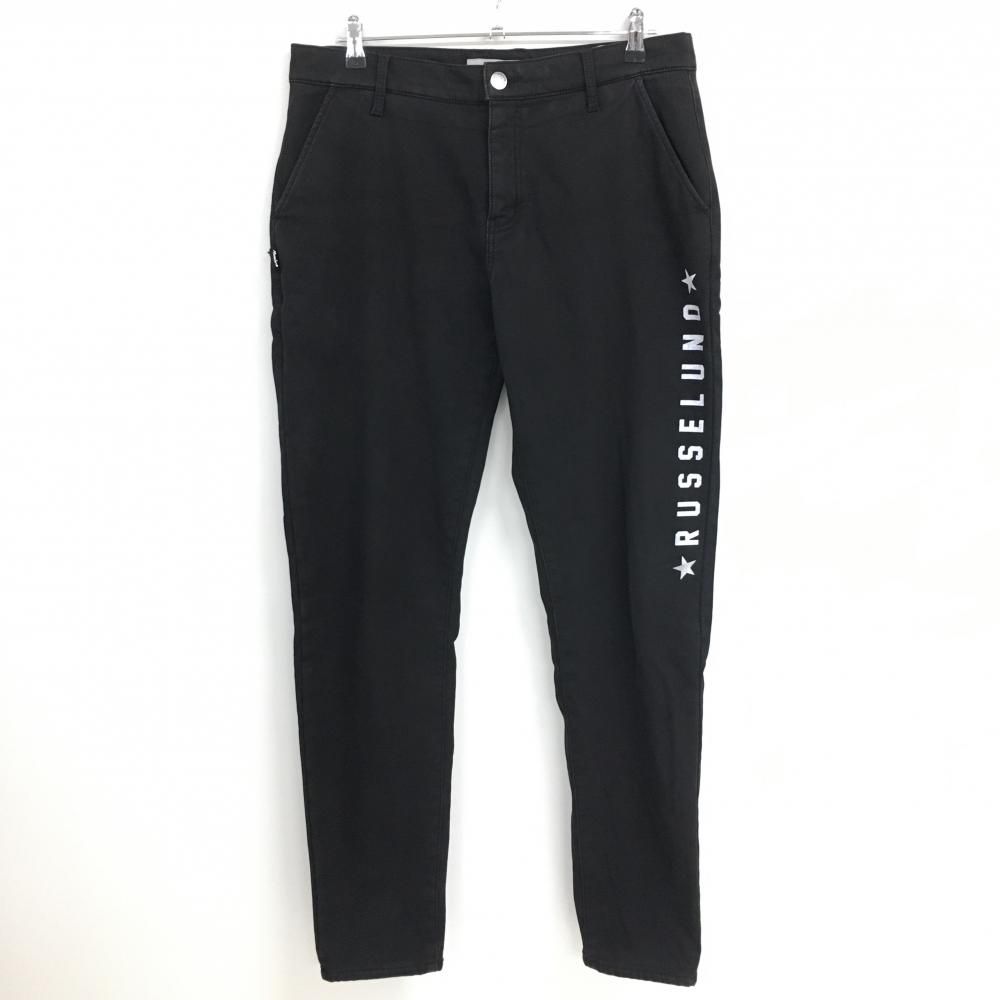 ラッセルノ パンツ 黒 裏起毛 ルチャマスク メンズ 6(XL) ゴルフウェア  
