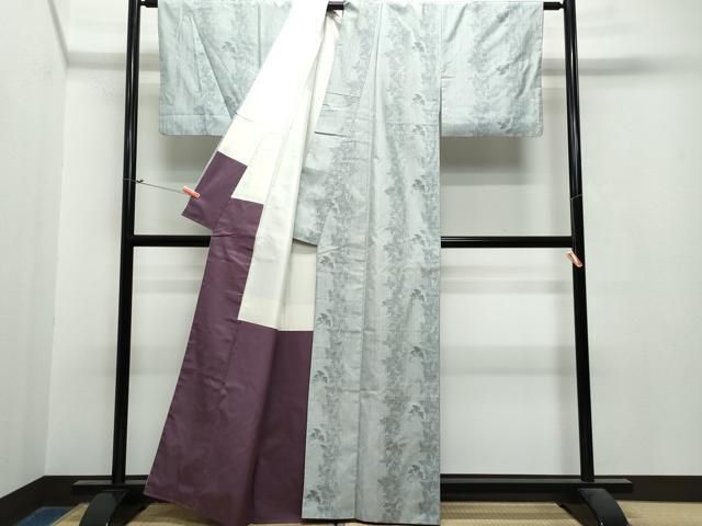 平和屋着物○本場大島紬 工房夢創庵謹製 星の砂染 舞蝶文 証紙付き