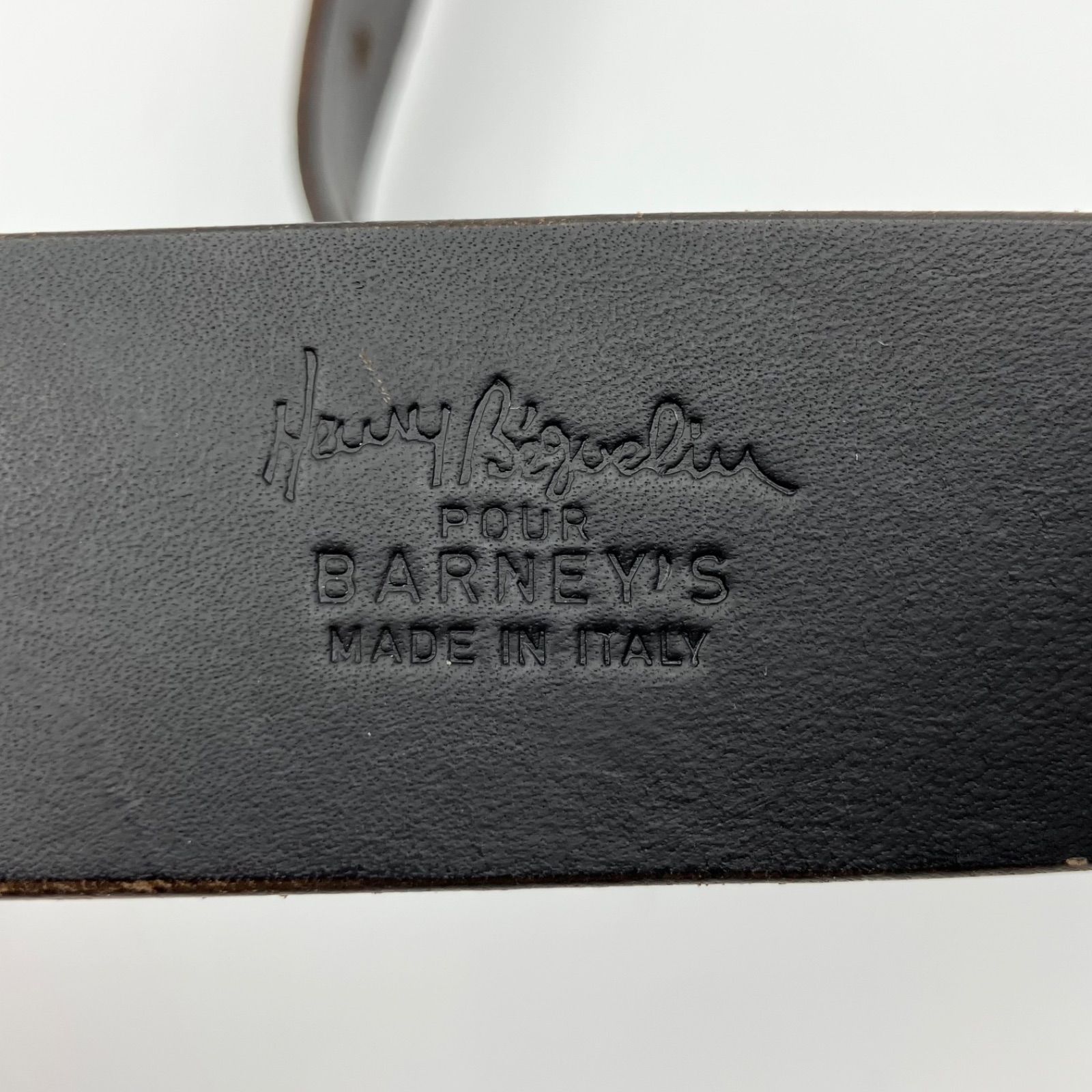 エンリーベグリン レザーベルト HENRY BEGUELIN エンリーベグリン フラワー レザー ベルト 75