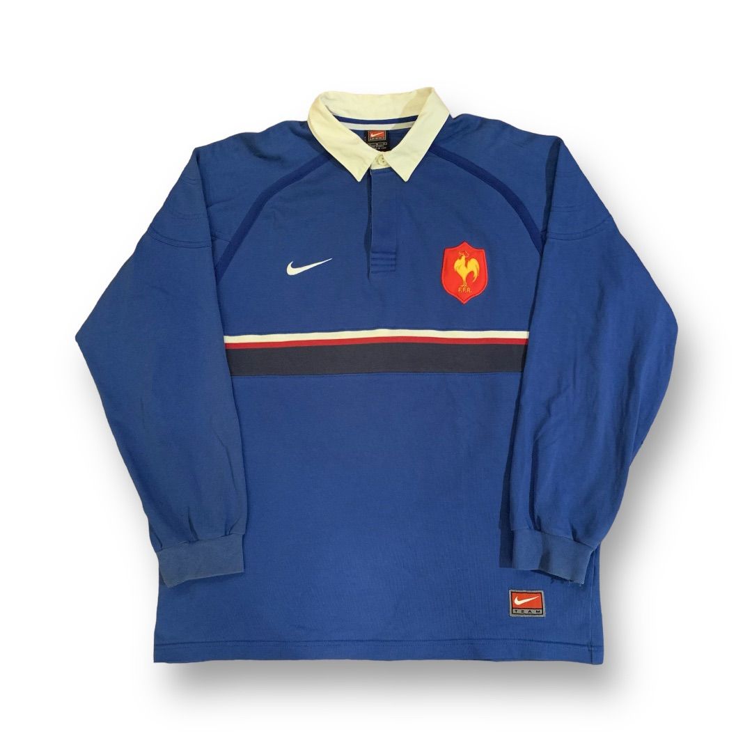 90-00s NIKE “F.F.R.” L/S Rugby Shirt ナイキ フランス代表 ラガー