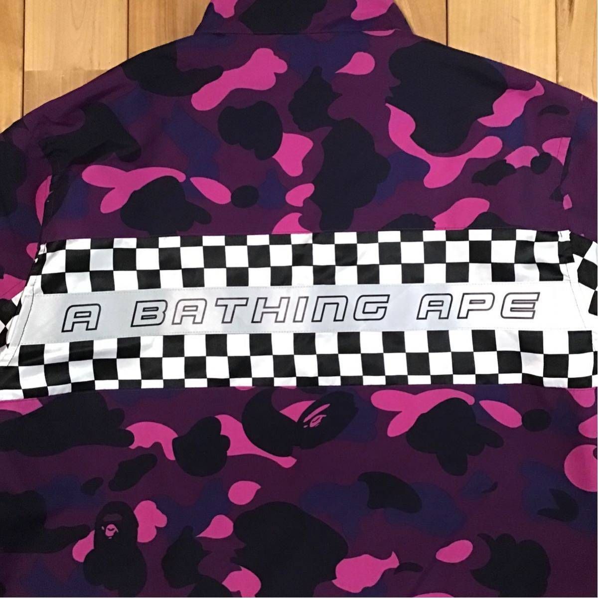 Purple camo ナイロン ジャケット Mサイズ a bathing ape BAPE zip