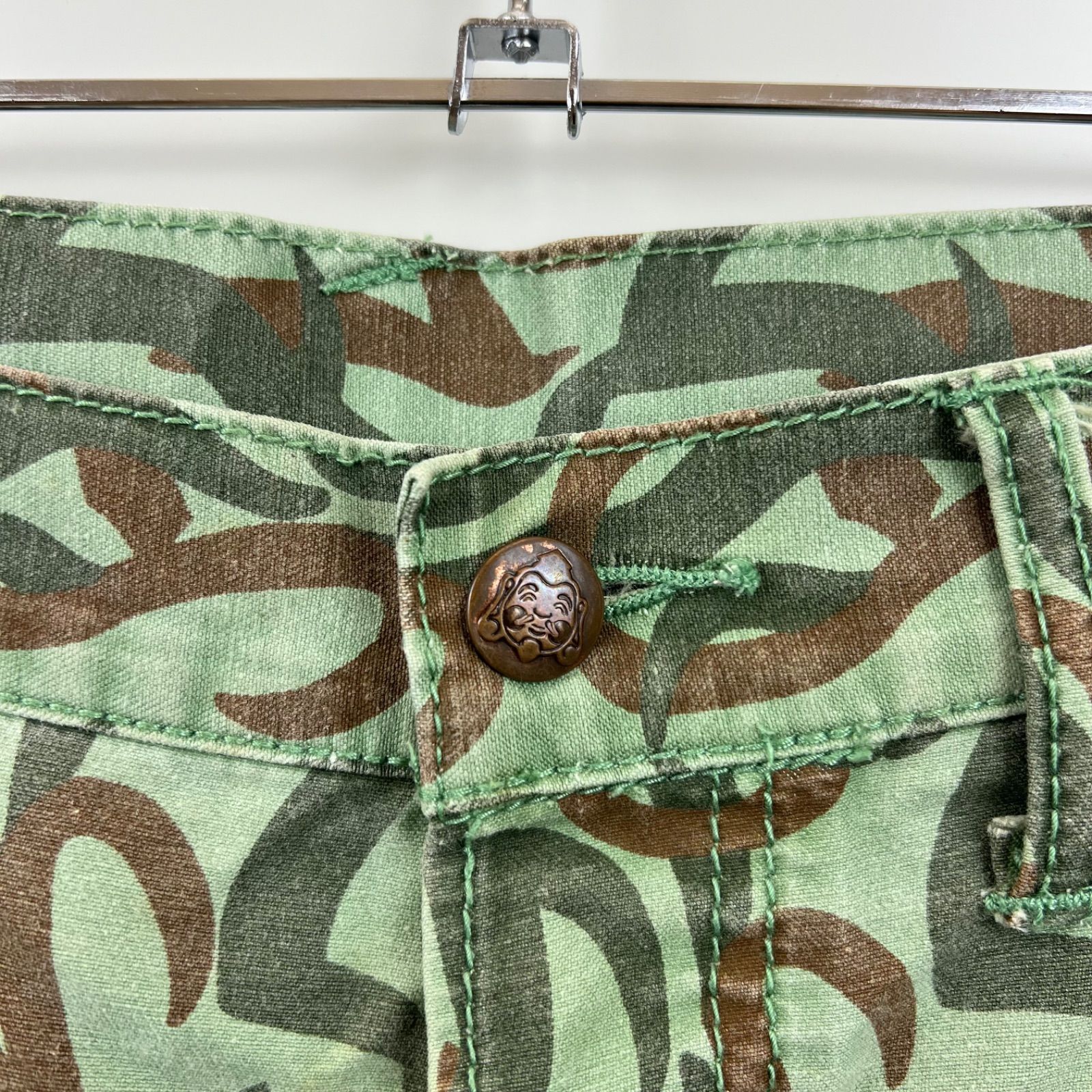 00s DIESEL 迷彩 カモ ディーゼル 和柄 波 パンツ y2k ギミック DIESEL 【並行輸入品】ディーゼル カーゴパンツ ワークパンツ