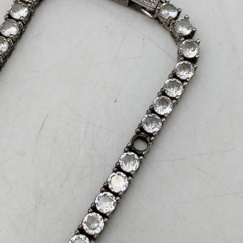現状渡し品】AVALANCHE アヴァランチ TENNIS NECKLACE 4MM 925